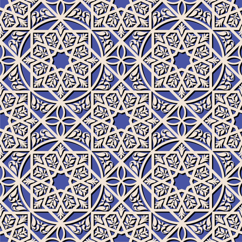 Fashion snowflake seamless background paper-cut vector material
