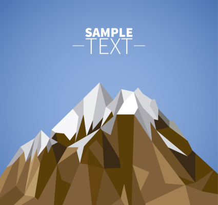 Snowy abstract design vector