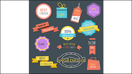 13 paragraph discounts tag vector material