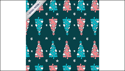 Snow Christmas seamless background vector material