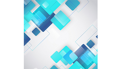 Fashion blue square background vector material