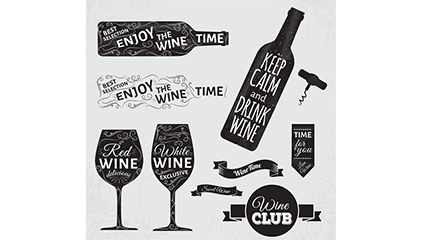 10 paragraph creative element vector wine