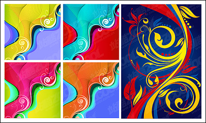 color trend pattern vector design material