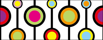 The colors round vector background material