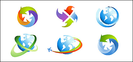 Arrow icon vector material earth