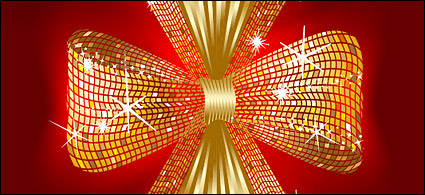 Sparkling bow vector