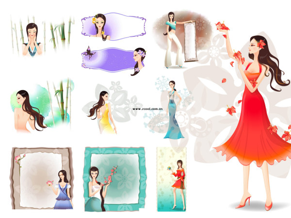 Classic beauty classic flower borders + Series 2 (11P)