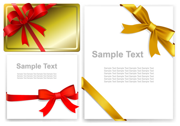  Attractive ribbon butterfly knot vector source material  