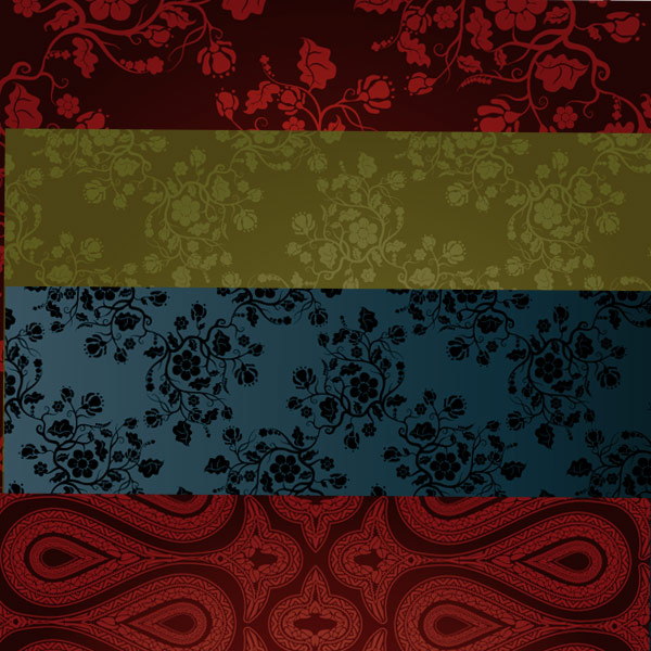 European classical pattern vector material