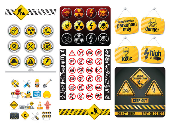 Maintenance and repair logos Vector