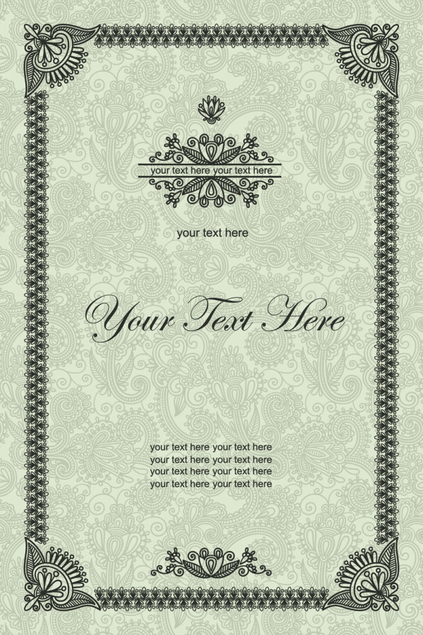 European retro pattern border 03-- vector material