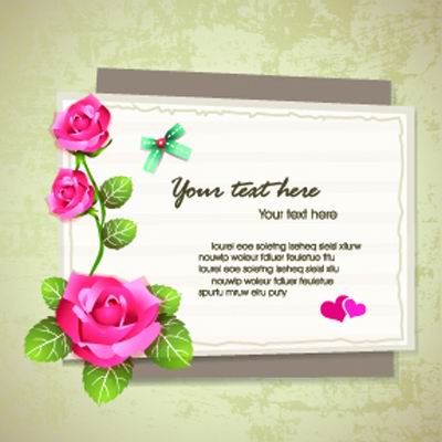 Elegant design elements of collage background vector material -2