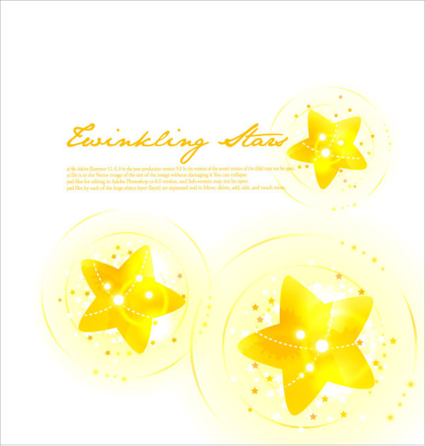 Colorful the Starlight background vector material -2