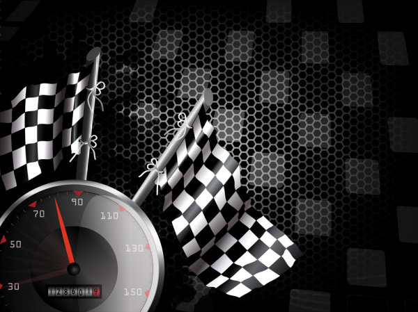 Racing theme background pattern 04-- vector material