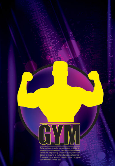 Hercules silhouette vector material -4