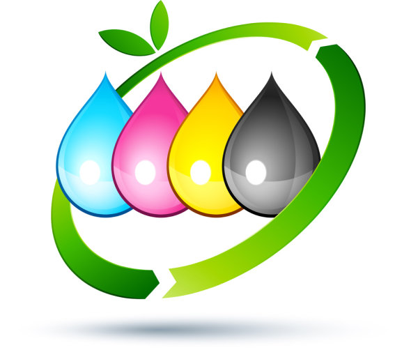 Color pigment drawings 03 - vector material