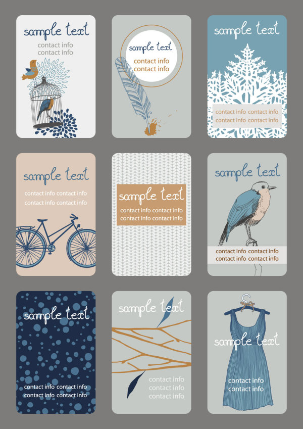 Illustrator card 03 - vector material