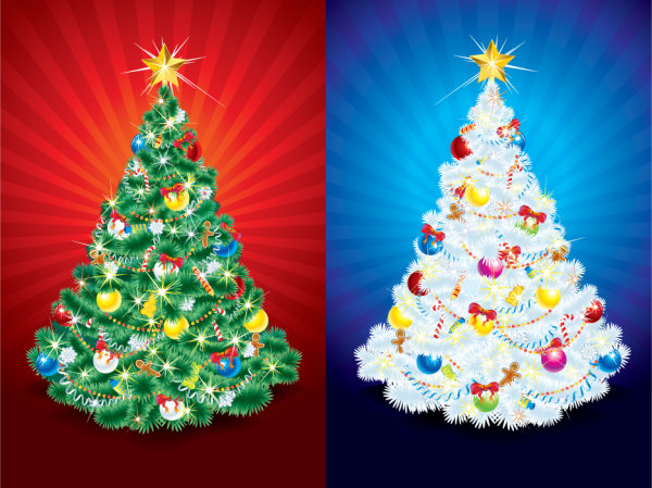 Christmas tree 01 - vector material