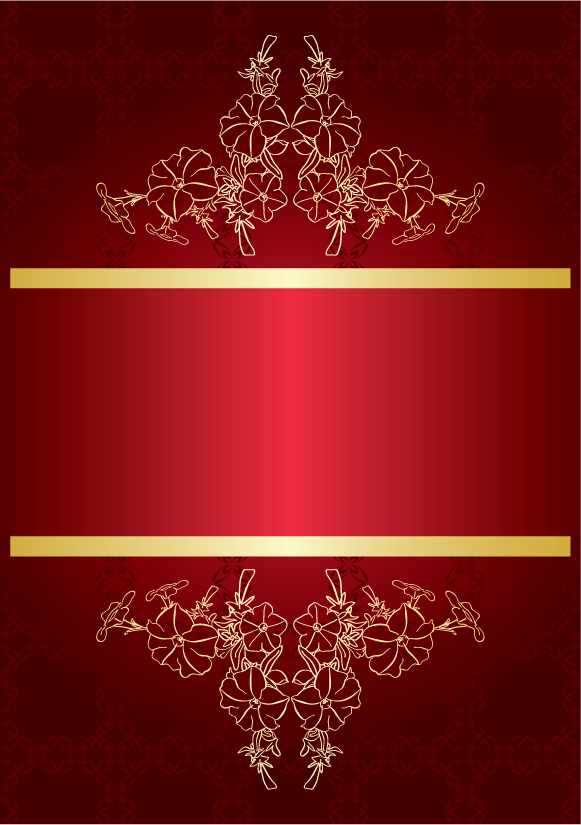Red gorgeous background 02 - vector material
