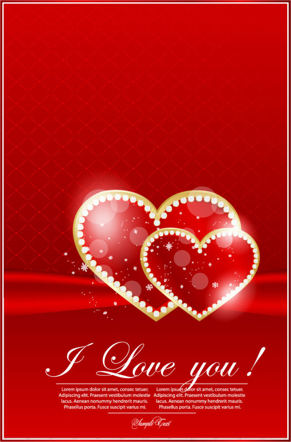 Valentine card 02 - vector material