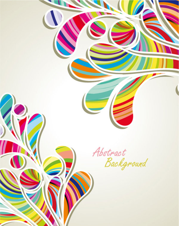 Fashion pattern background 04 - vector material