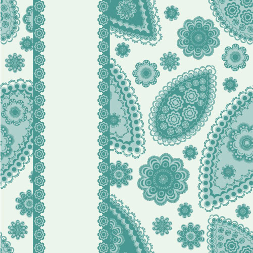 Exquisite pattern background 01 - vector material