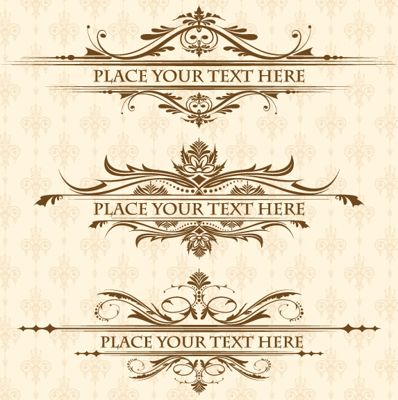 European Style lace pattern 01 - Vector