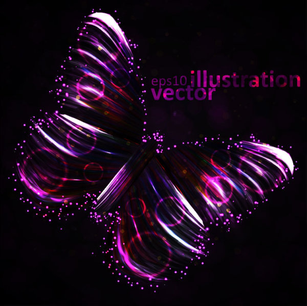 Colorful butterfly 01 - vector