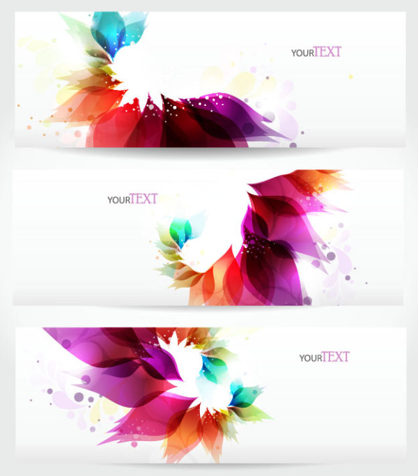 Dynamic trend banner 01 - vector material