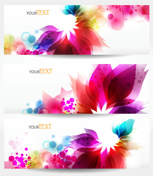 Dynamic trend of the banner 03 - vector material