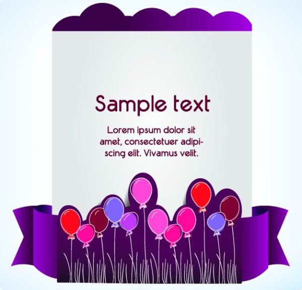 Clip style text template vector material -4