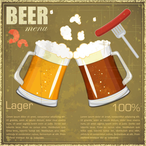 Vintage beer - vector material