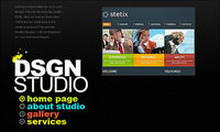 Designer personal homepage flash site-wide template material