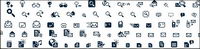 Black practical small icon material transparent gif-2