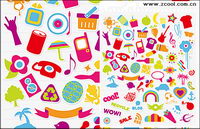 Simple vector icon trend graphics material