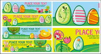 Easter eggs Vector banner material