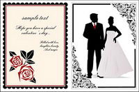 Lace Wedding vector material