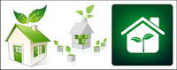 Green house icon vector material