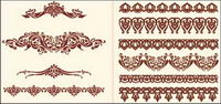 European-style lace pattern vector material