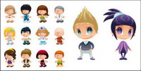 Cute cartoon characters vector material