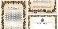 European luxuriant lace border vector of material