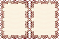 Classic security pattern border  01 - Vector