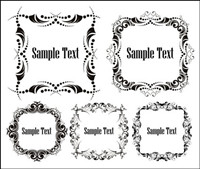 European-style lace Vector