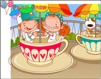 Bulk of the girls living vector 10