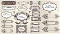 European classic pattern lace 02 - vector