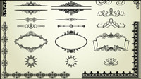 European lace pattern 03 - vector