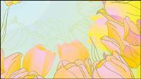 Hand-painted tulips Vector -5
