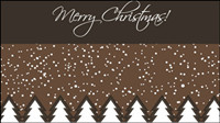 Cartoon Christmas background 04 - vector material