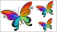 Colorful hand-painted illustrations 01 - vector material