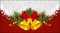 Christmas background 01 - vector material